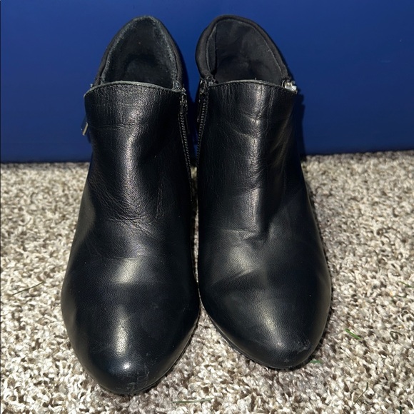 Alfani Black Ankle Booties with  double Zipper Detail - Picture 9 of 12